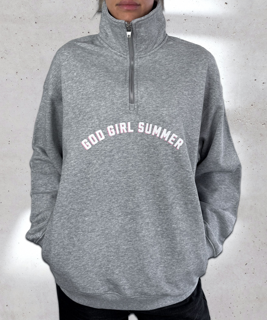 'God Girl Summer' Quarter Zip