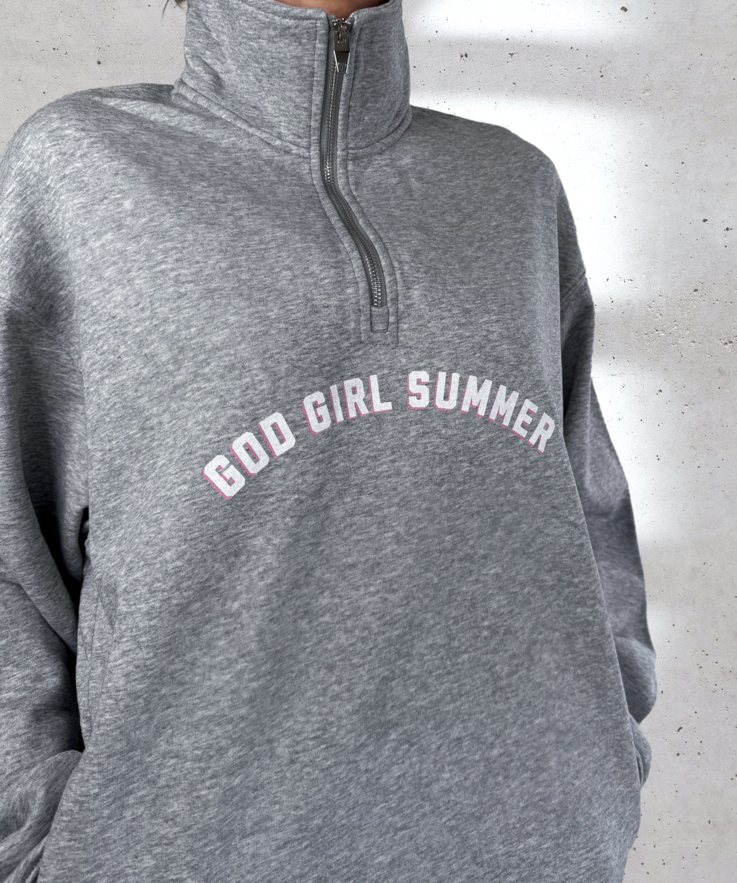 'God Girl Summer' Quarter Zip